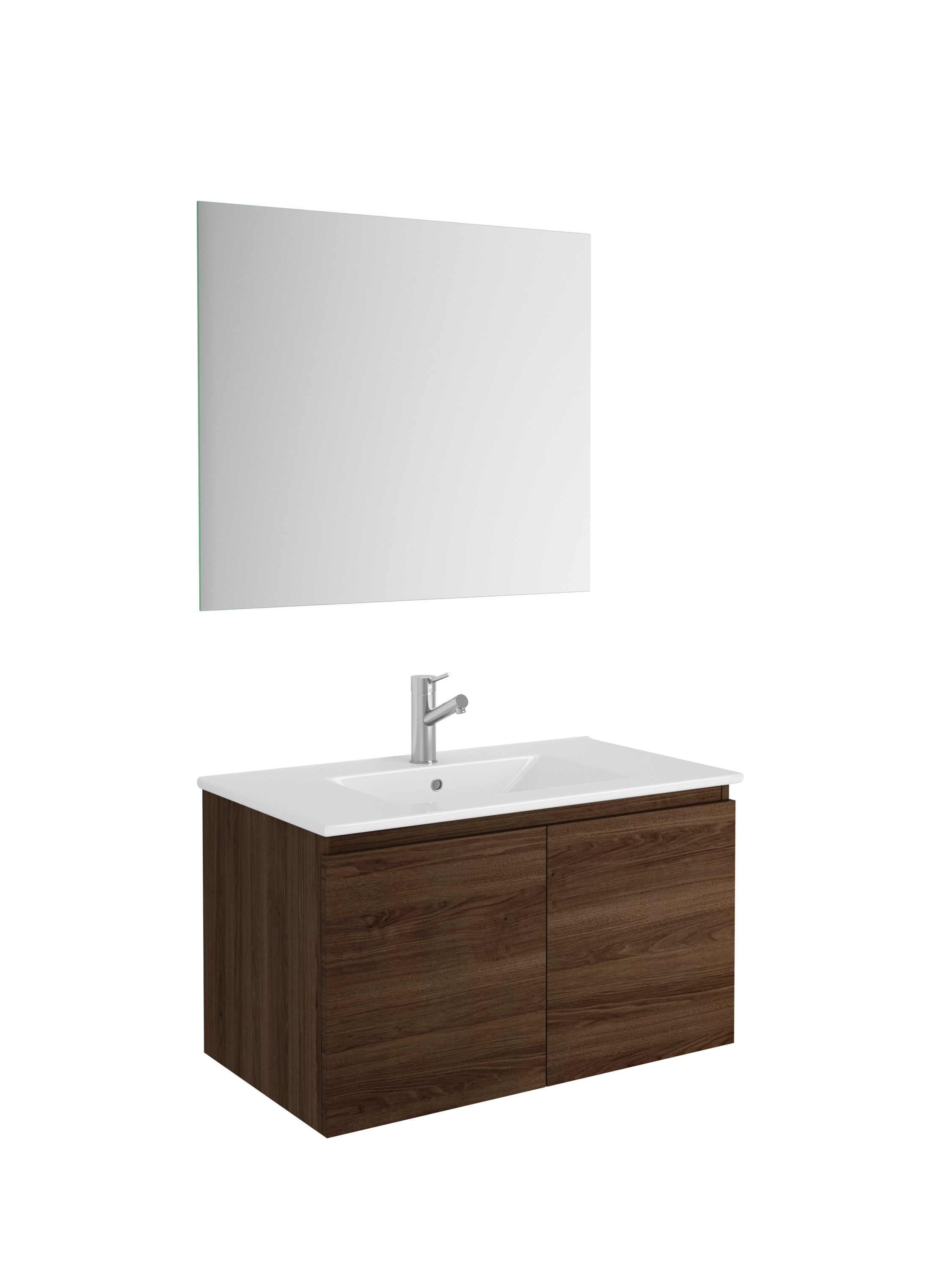 DAX Malibu vanity cabinet 32", walnut with Onix basin (DAX-MAL013215-ONX)