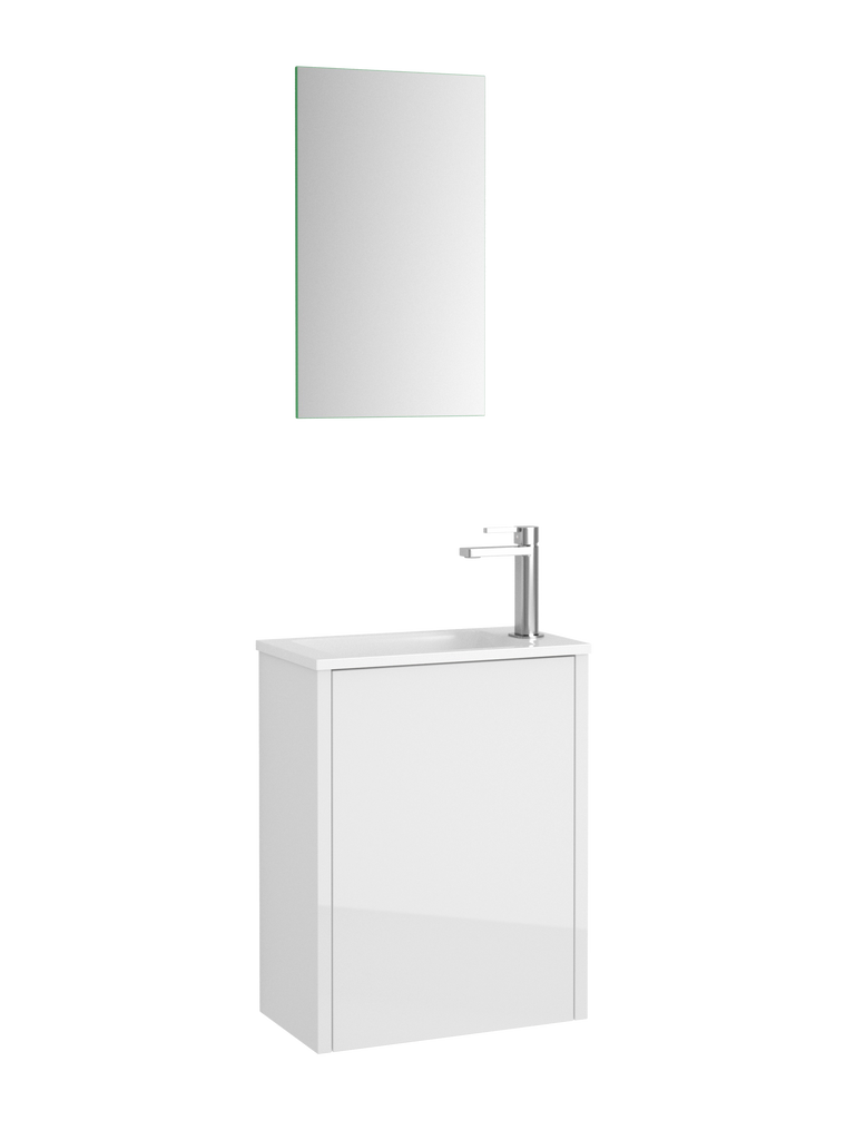 DAX Napa Single Vanity 16 Inches Glossy White (DAX-NAP0116111)