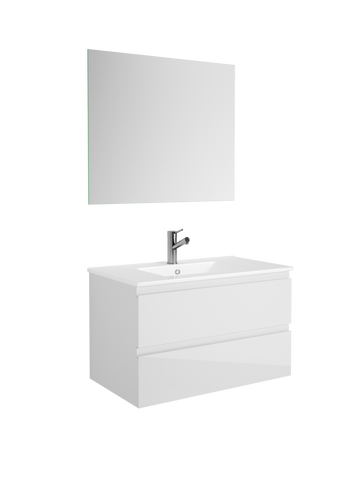 DAX Pasadena vanity cabinet 32", glossy white with Onix basin (DAX-PAS013211-ONX)