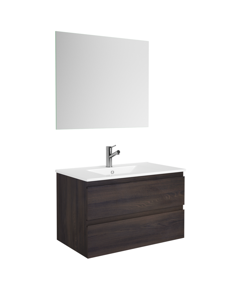 DAX Pasadena vanity cabinet 32", wenge with Onix basin (DAX-PAS013213-ONX)