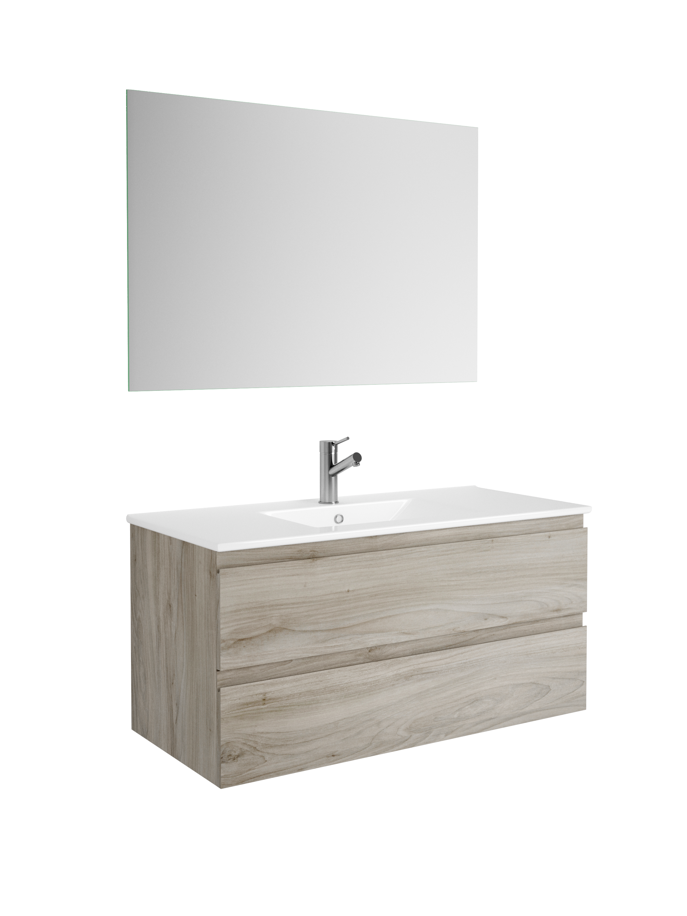 DAX Pasadena vanity cabinet 40", pine with Onix basin (DAX-PAS014012-ONX)