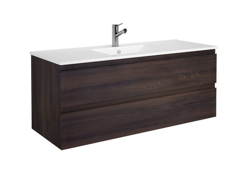DAX Pasadena vanity cabinet 48", wenge with Onix basin (DAX-PAS014813-ONX)