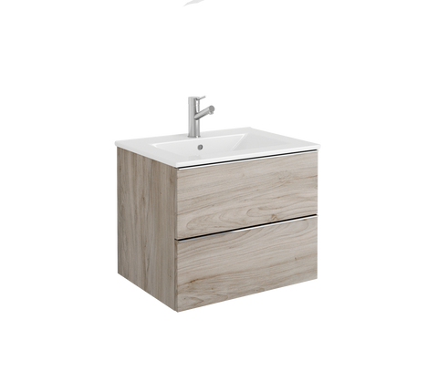 DAX Santa Monica vanity cabinet 24", pine with Onix basin (DAX-SM012412-ONX)