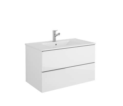 DAX Santa Monica vanity cabinet 32", glossy white with Onix basin (DAX-SM013211-ONX)