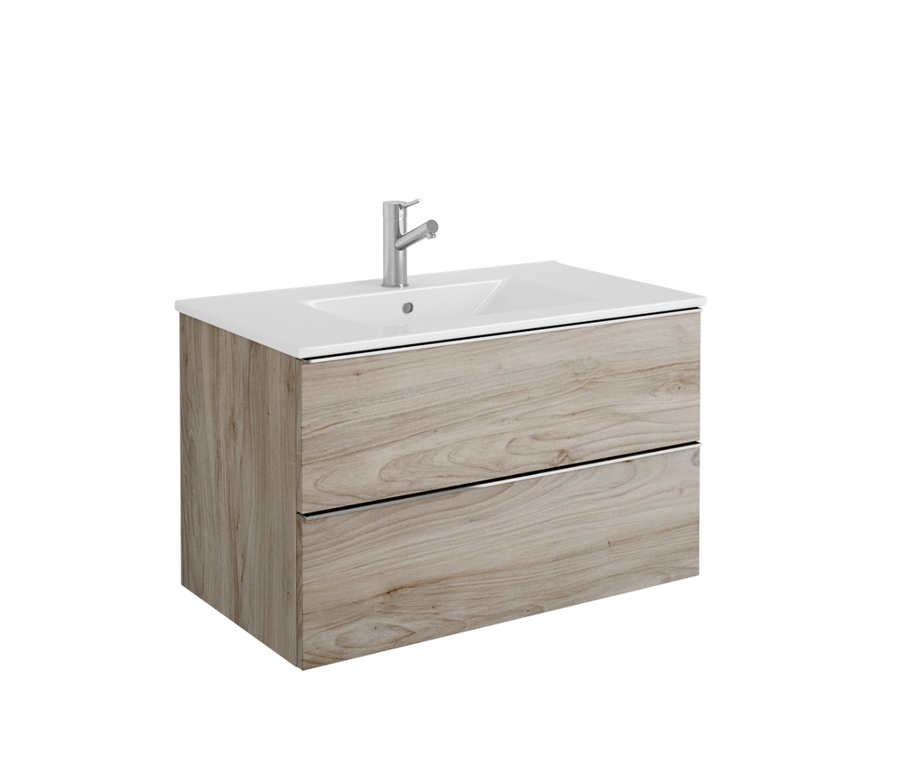 DAX Santa Monica vanity cabinet 32", pine with Onix basin (DAX-SM013212-ONX)