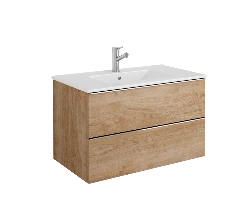 DAX Santa Monica vanity cabinet 32", oak with Onix basin (DAX-SM013214-ONX)