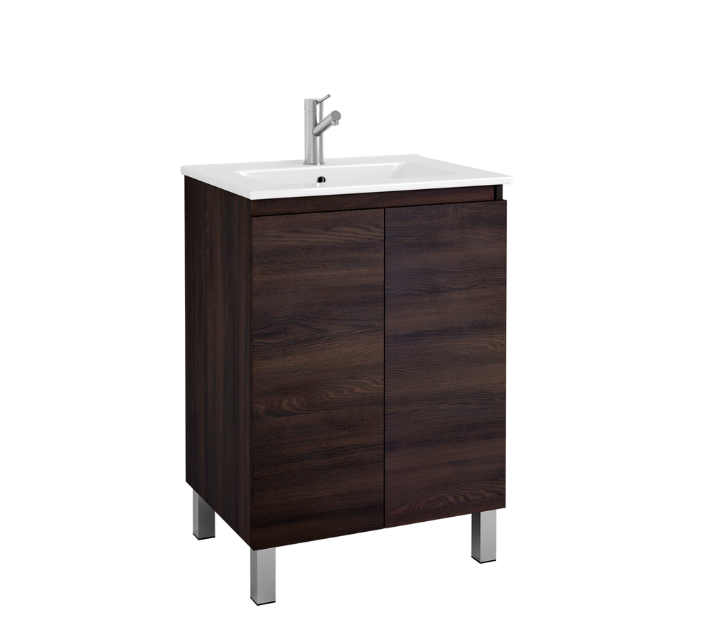 DAX Sunset vanity cabinet 24", wenge with Onix basin (DAX-SUN012413-ONX)