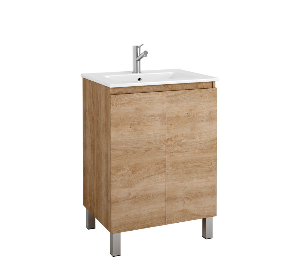 DAX Sunset vanity cabinet 24", oak with Onix basin (DAX-SUN012414-ONX)