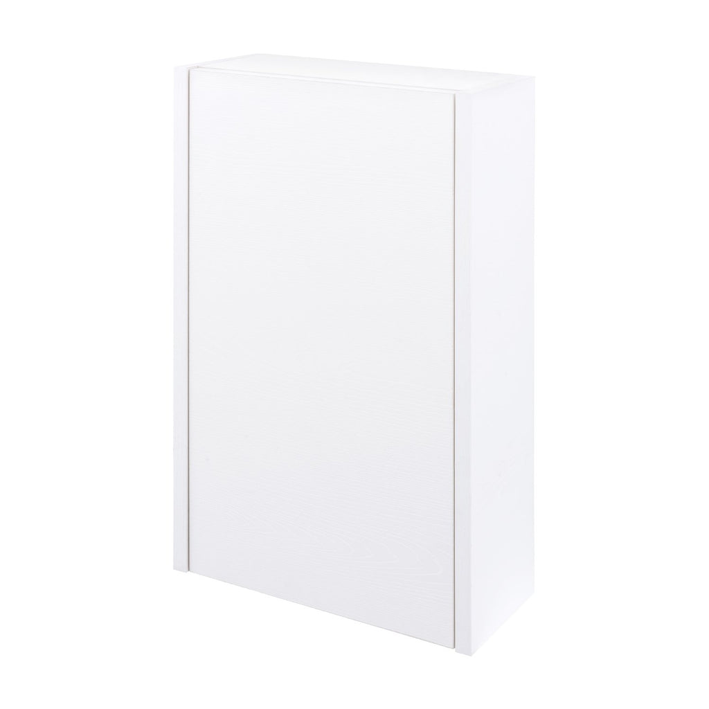 16" Small Side Cabinet, Wall Mount, 1 Reversible Door, White, ZEN Collection by DAX