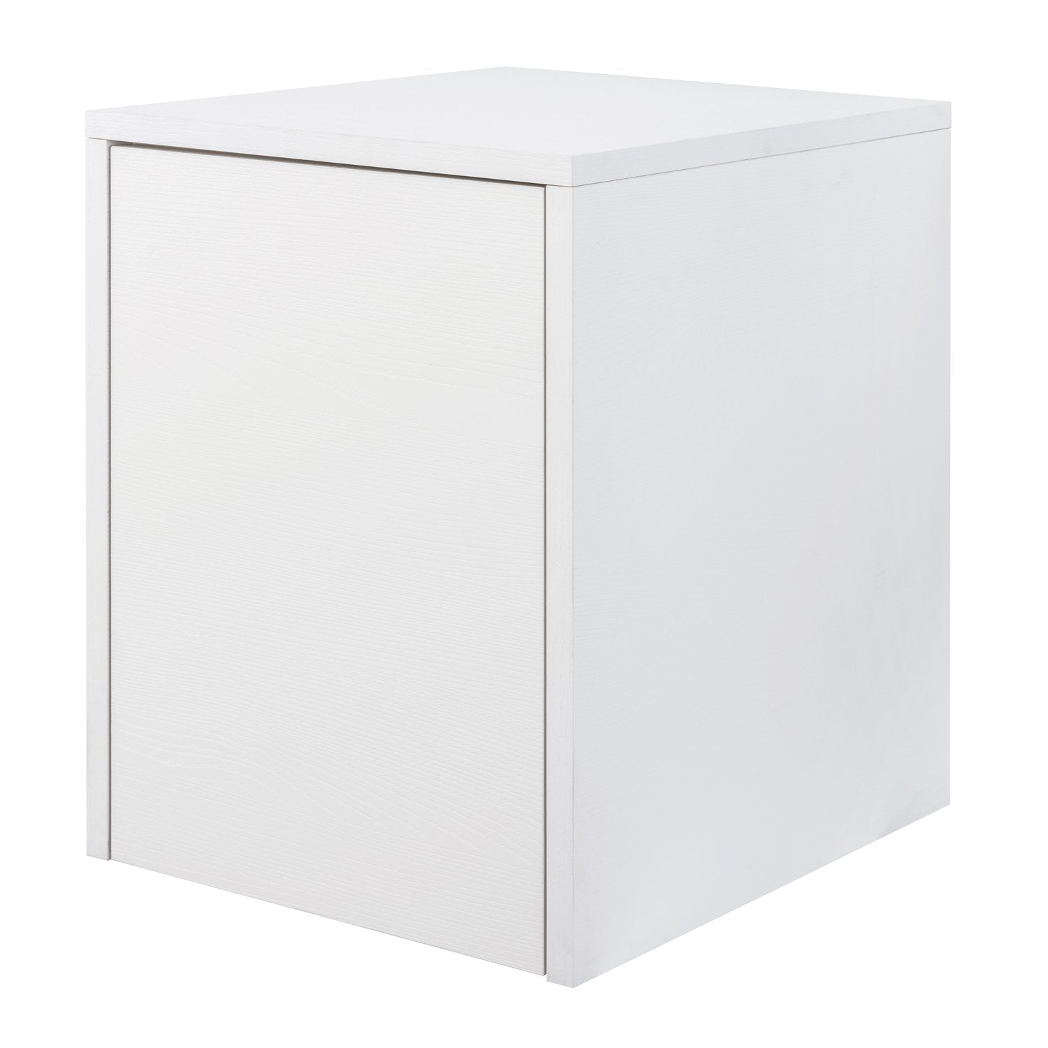 16" Lower Side Cabinet, Wall Mount, 1 Door, White, ZEN Collection by DAX