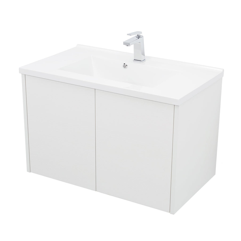 32" Single Vanity Cabinet, Wall Mount, 2 Doors, White, ZEN Collection by DAX