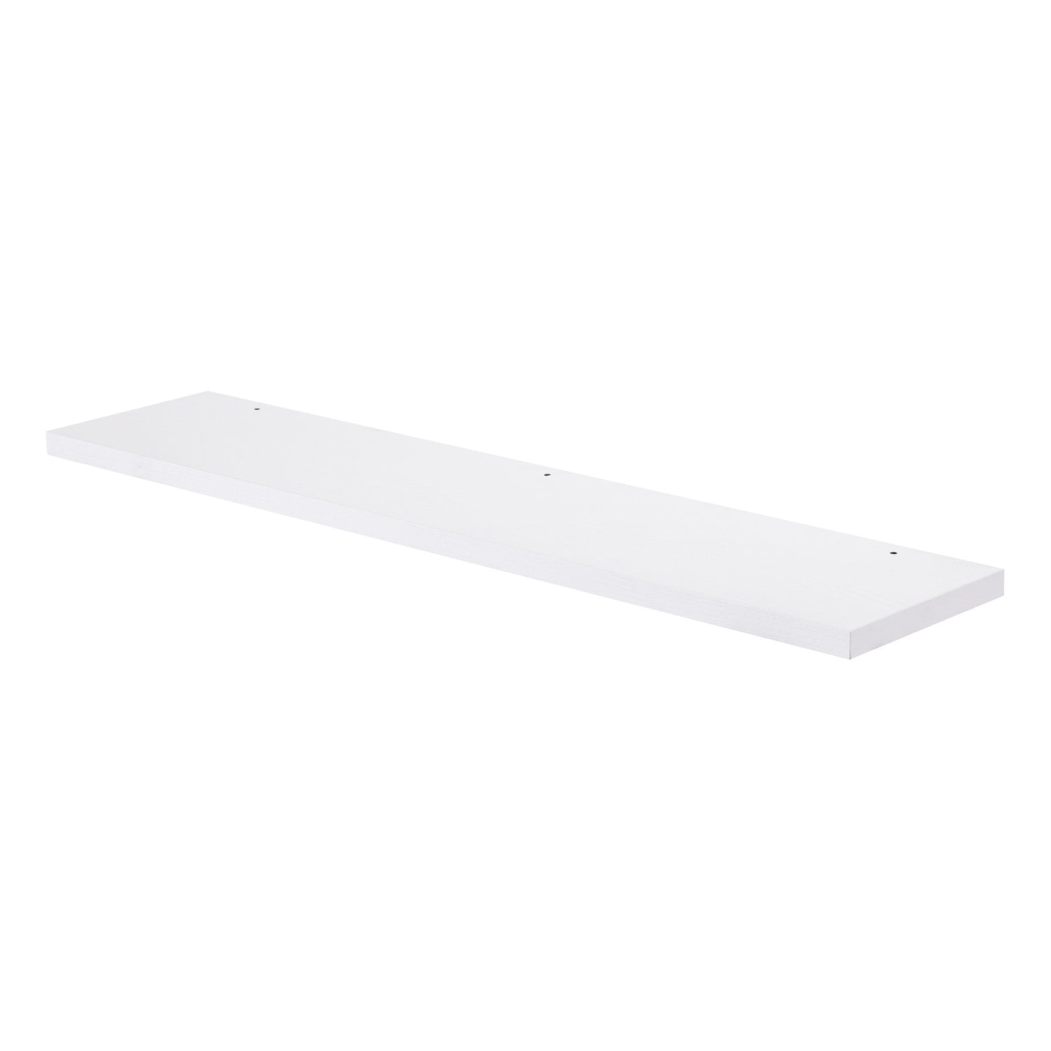 32" Wood Finish Mirror Shelf, Wall Mount, White, ZEN Collection by DAX