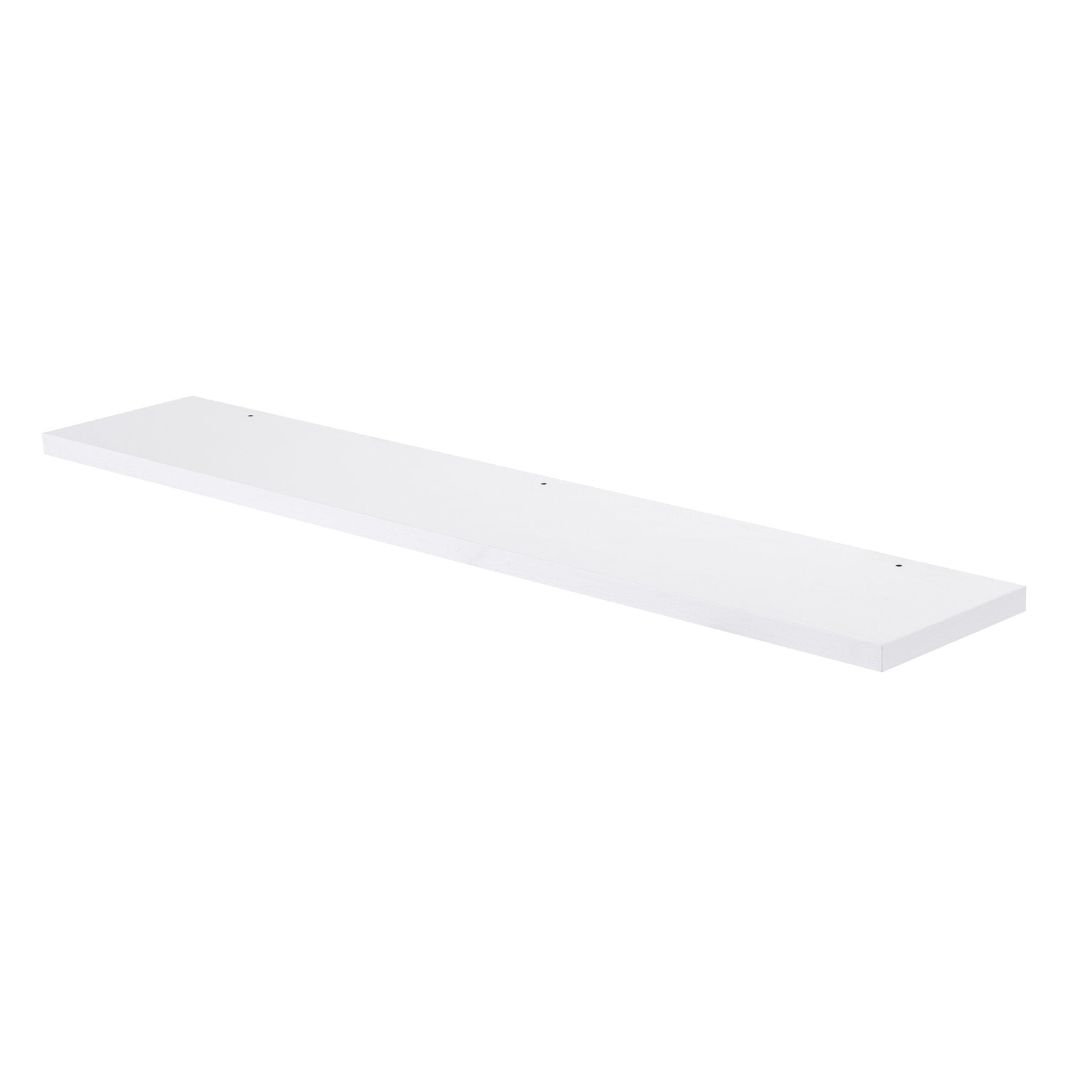 36" Wood Finish Mirror Shelf, Wall Mount, White, ZEN Collection by DAX