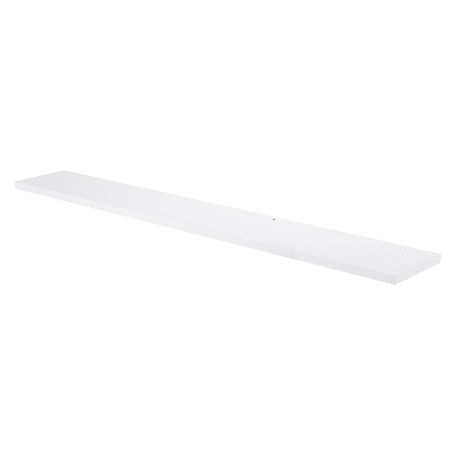 48" Wood Finish Mirror Shelf, Wall Mount, White, ZEN Collection by DAX