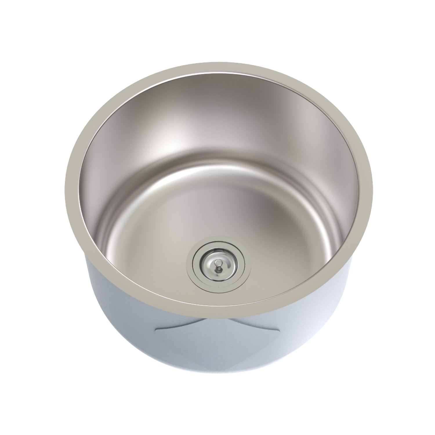 DAX Single Bowl Undermount Kitchen Sink, 20 Gauge Stainless Steel, Polished Finish , 16-1/2 x 16-1/2 x 7 Inches (KA-415)