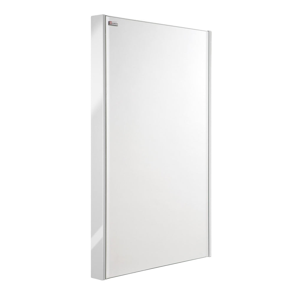 20" Slim Frame Bathroom Vanity Mirror, Wall Mount, White, Serie Bento by VALENZUELA