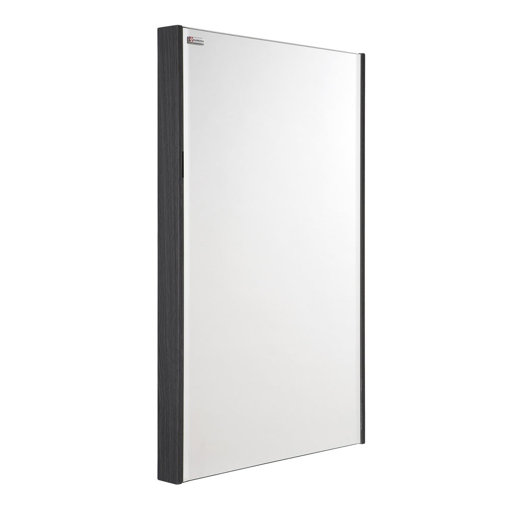 20" Slim Frame Bathroom Vanity Mirror, Wall Mount, Grey, Serie Dune/Solco by VALENZUELA