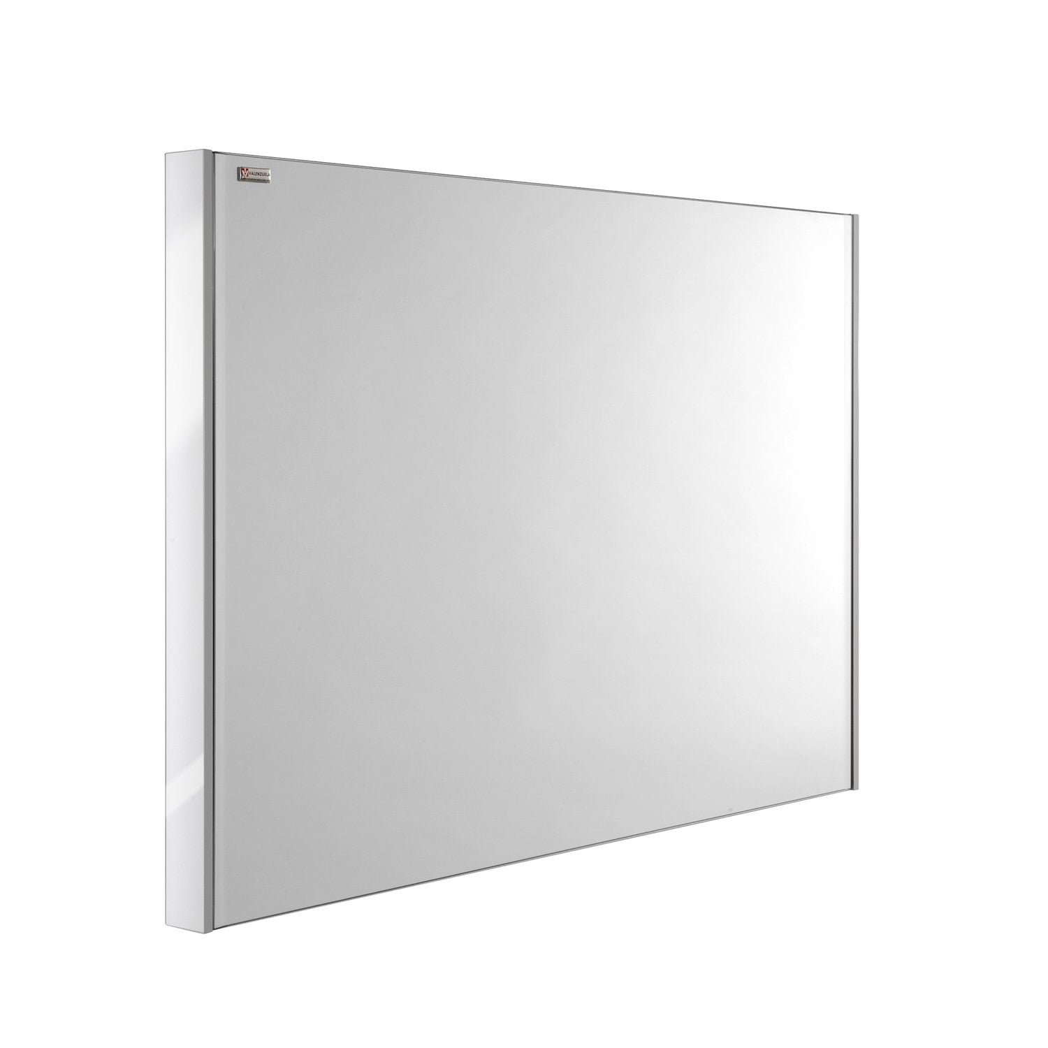 28" Slim Frame Bathroom Vanity Mirror, Wall Mount, White, Serie Dune/Solco by VALENZUELA