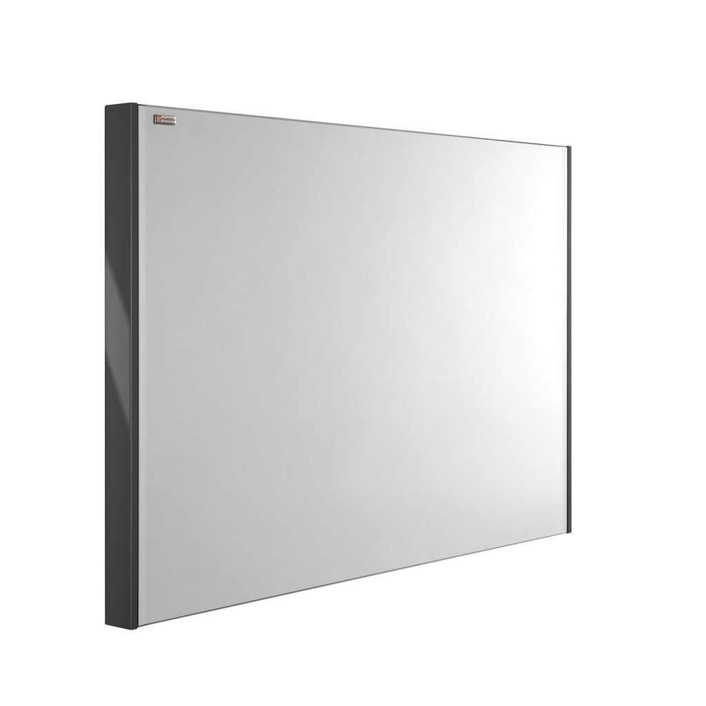48" Slim Frame Bathroom Vanity Mirror, Wall Mount, Grey, Serie Dune/Solco by VALENZUELA