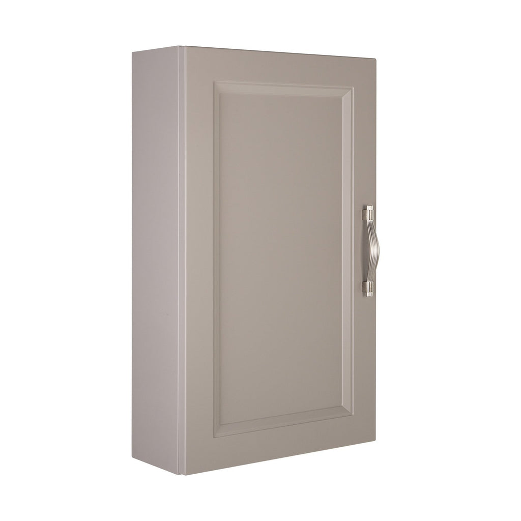 16" Small Side Cabinet, Wall Mount, 1 Door with Handle Soft Close and Reversible Opening, Mink, Serie Class by VALENZUELA