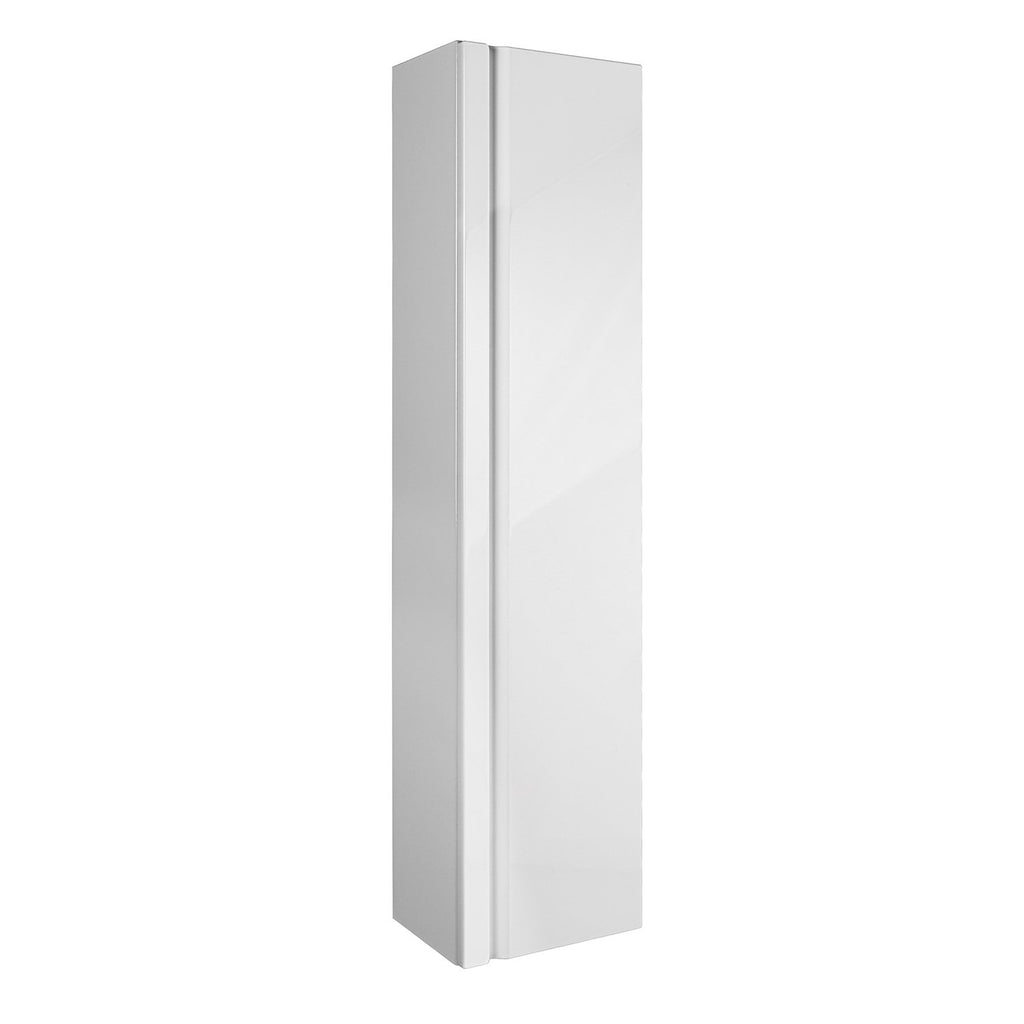 16" Tall Side Cabinet, Wall Mount, 1 Door whit Soft Close and Reversible Opening, White, Serie Solco by VALENZUELA