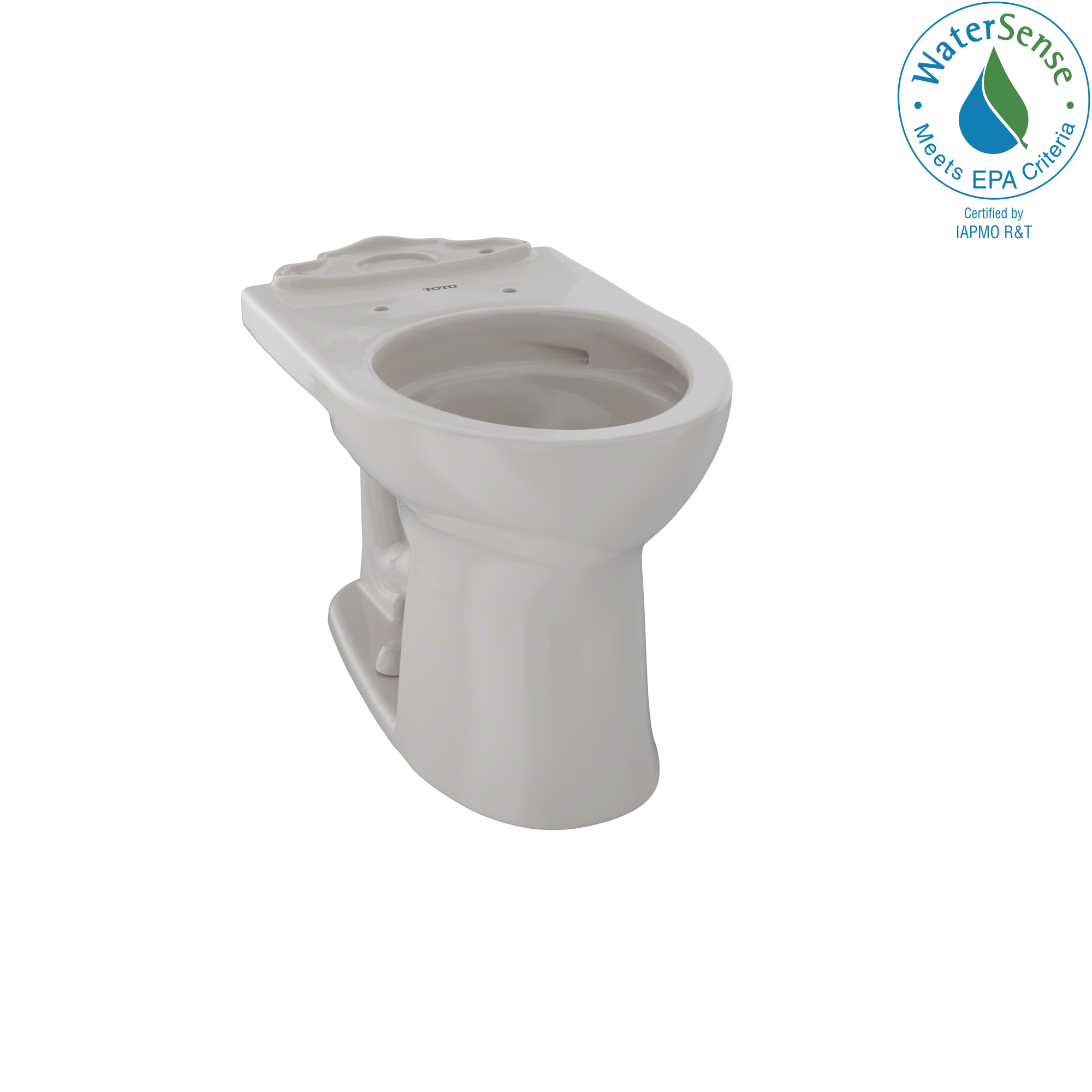 TOTO® Drake® II Universal Height Round Toilet Bowl with CeFiONtect™, Sedona Beige - CST453CEFG#12