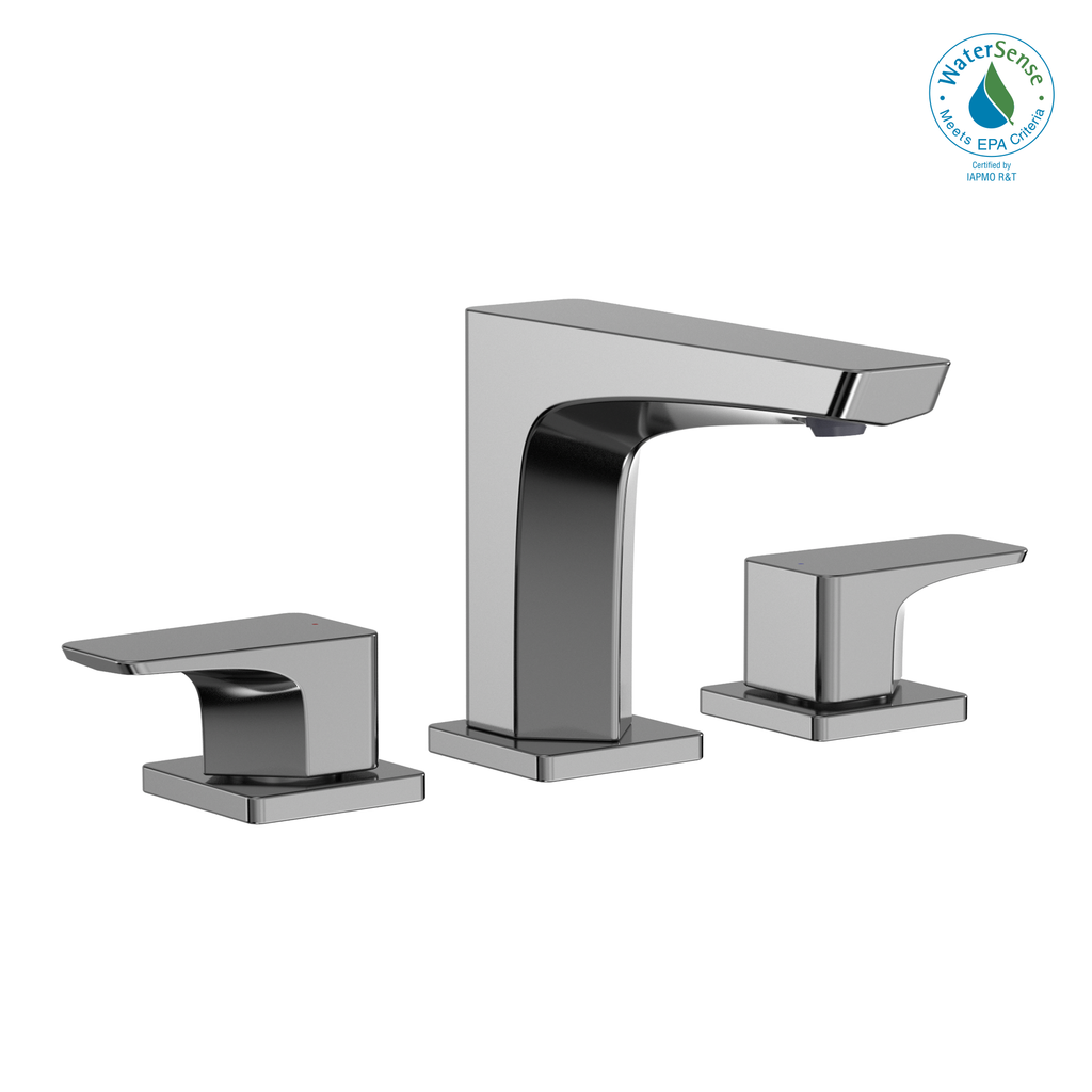 TOTO® GE 1.2 GPM Two Handle Widespread Bathroom Sink Faucet, Polished Chrome - TLG07201U#CP