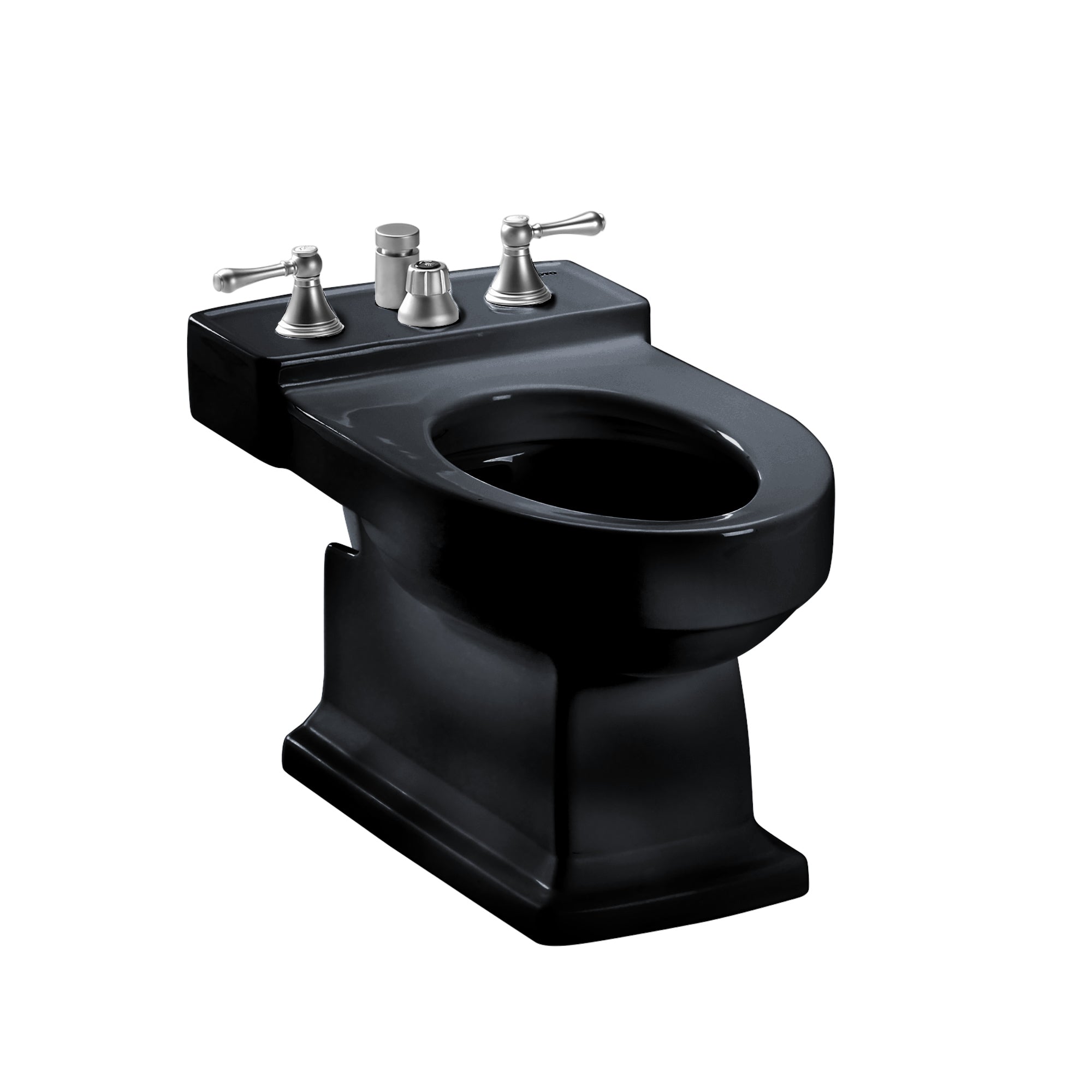 TOTO® Lloyd® Deck Mount Vertical Spray Flushing Rim Bidet, Ebony - BT930B#51