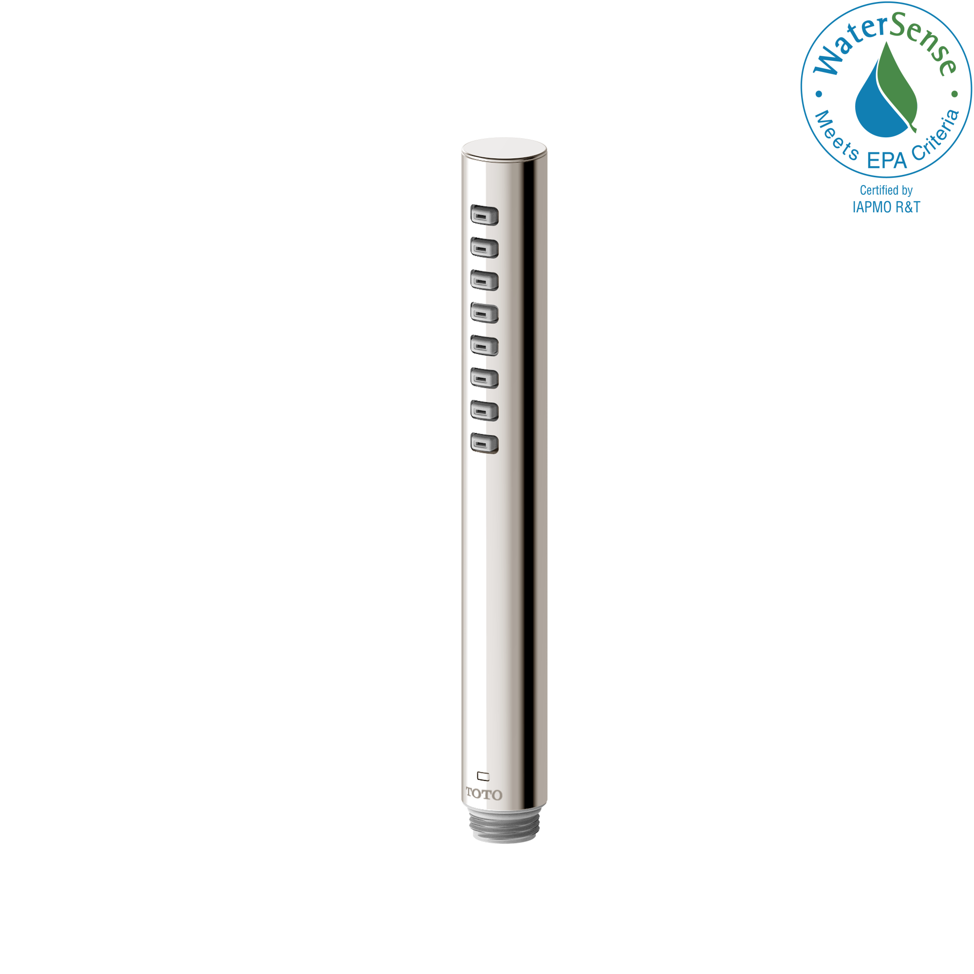 TOTO® G Series Cylindrical Single Spray 1.75 GPM Handshower with COMFORT WAVE™ Technology, Polished Nickel - TBW02016U4#PN