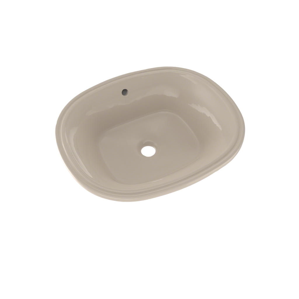 TOTO® Maris™ 17-5/8" x 14-9/16" Oval Undermount Bathroom Sink with CeFiONtect™, Bone - LT483G#03