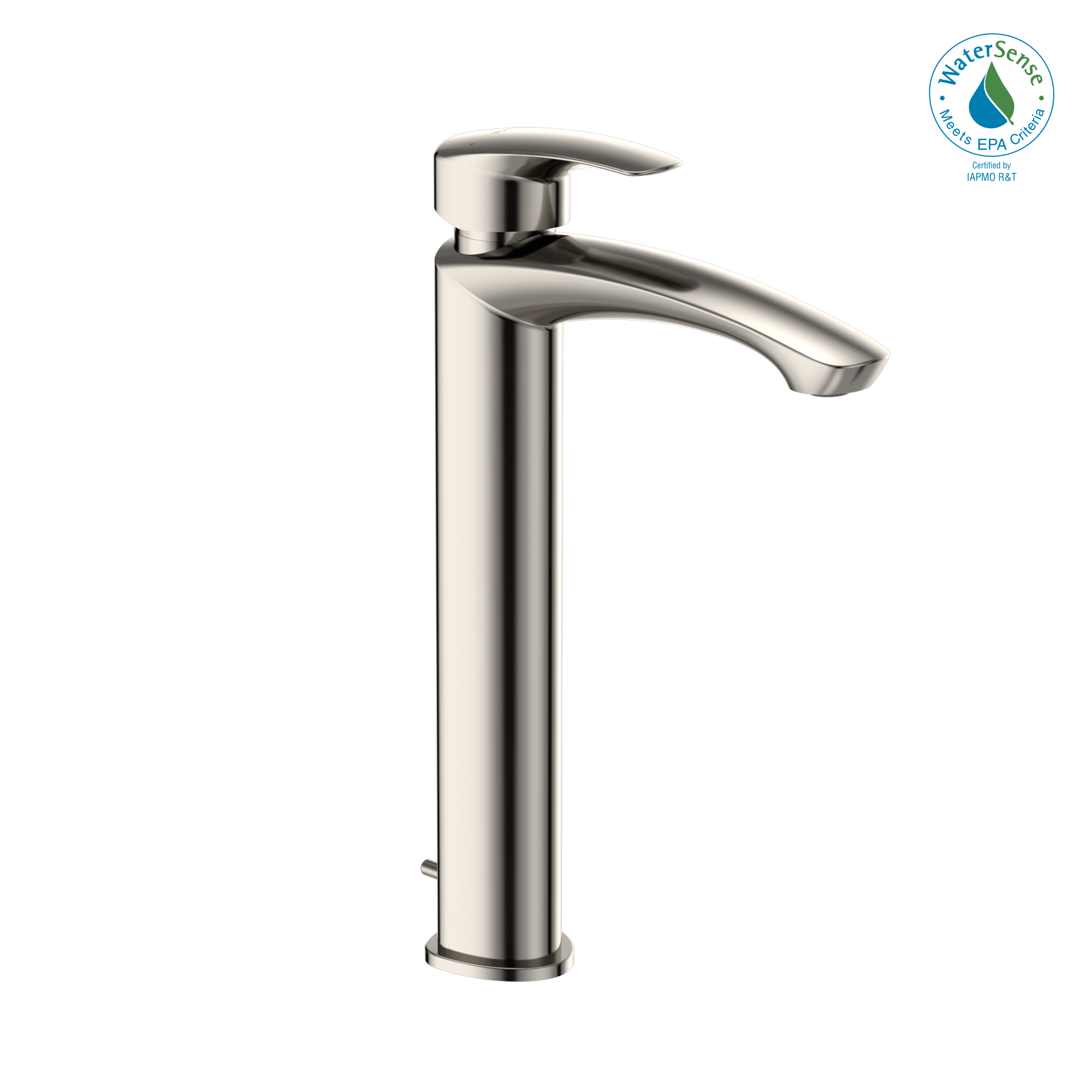 TOTO® GM 1.2 GPM Single Handle Vessel Bathroom Sink Faucet with COMFORT GLIDE Technology, Polished Nickel - TLG9305U#PN