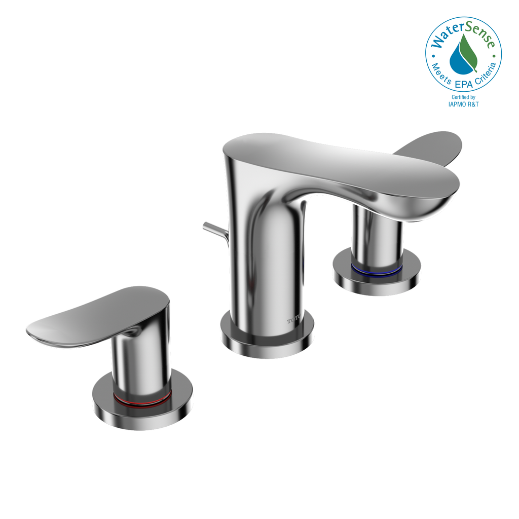 TOTO® GO Two Handle Widespread 1.2 GPM Bathroom Sink Faucet, Polished Chrome - TLG01201U#CP
