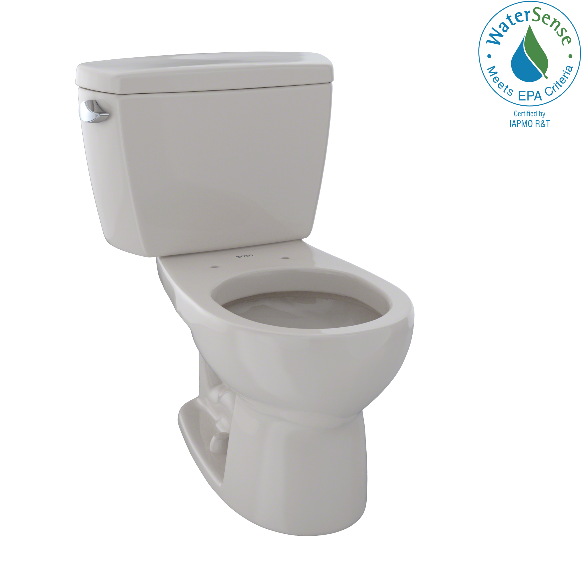 TOTO® Eco Drake® Two-Piece Round 1.28 GPF Toilet, Sedona Beige - CST743E#12