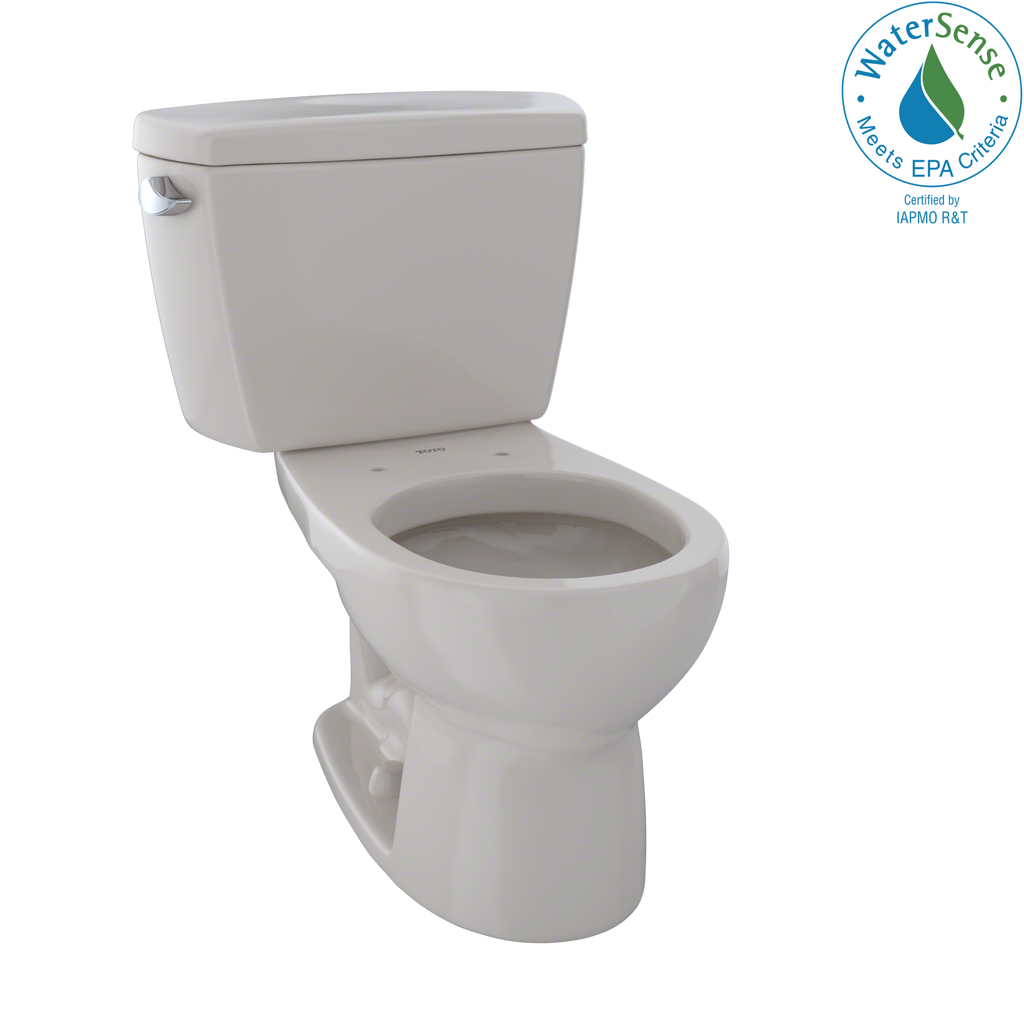 TOTO® Eco Drake® Two-Piece Round 1.28 GPF Toilet, Sedona Beige - CST743E#12