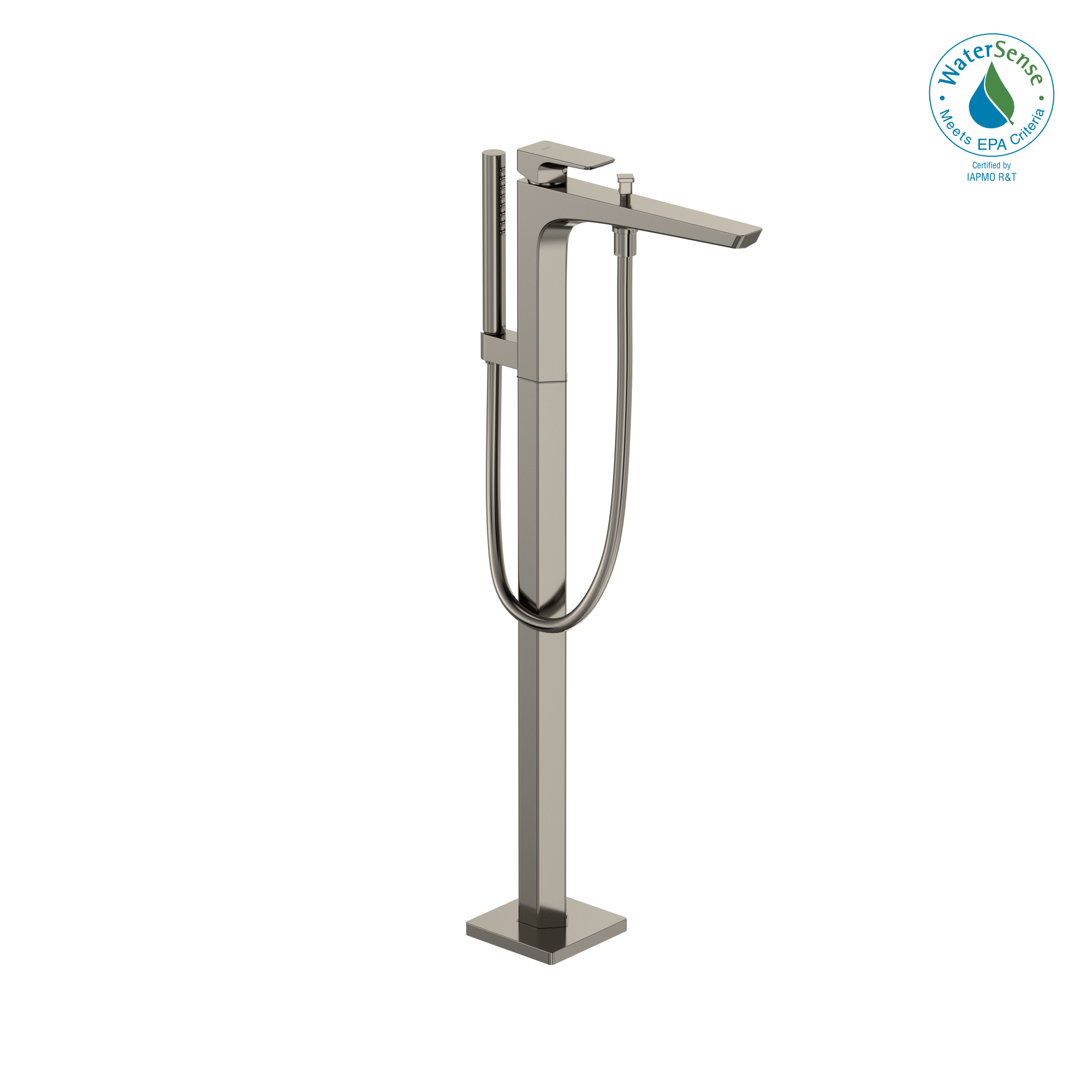 TOTO® GE Single-Handle Free Standing Tub Filler with Handshower, Polished Nickel - TBG07306U#PN