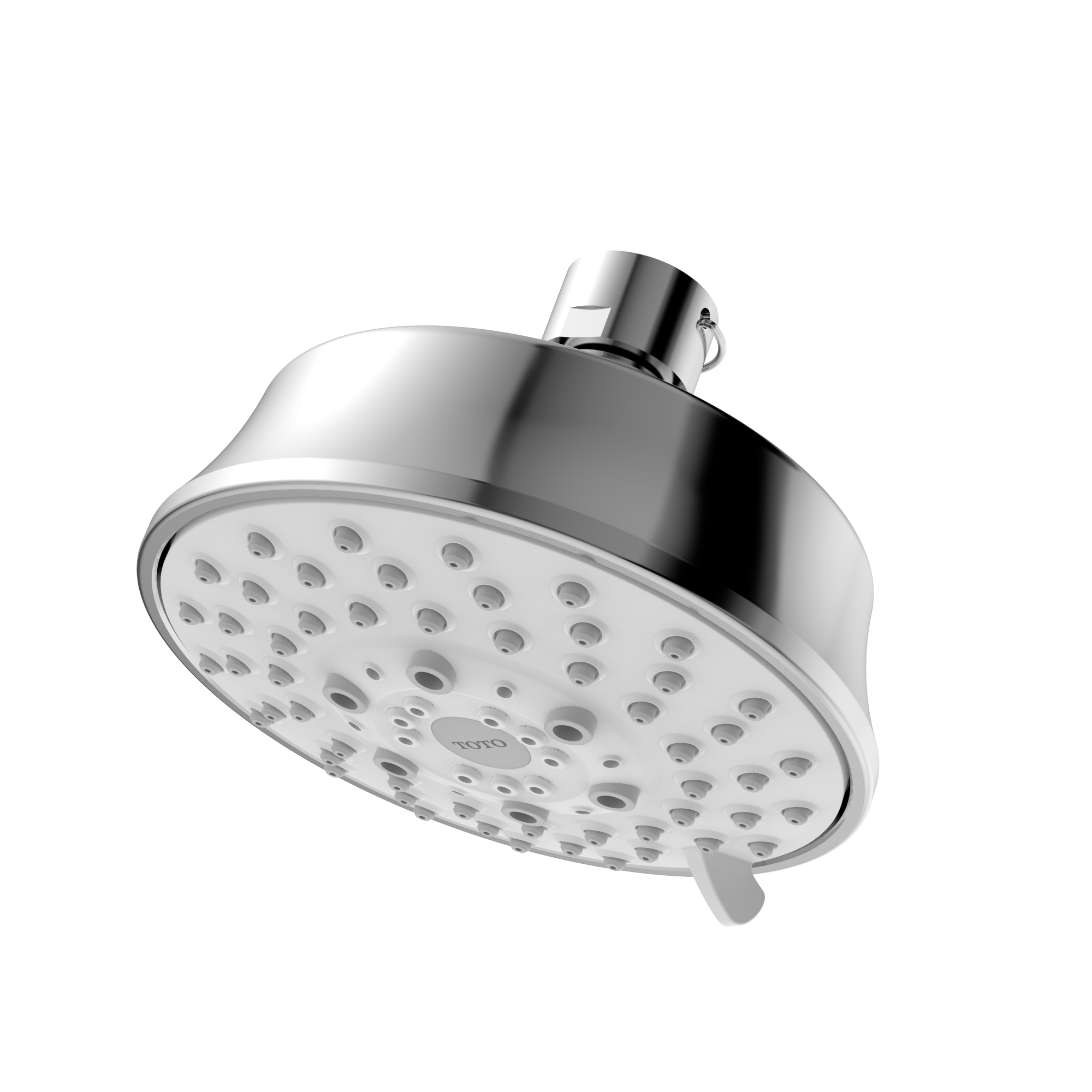 TOTO® L Series Classic Round Five Spray Modes 4 inch 1.75 GPM Showerhead, Polished Chrome - TBW03001U4#CP