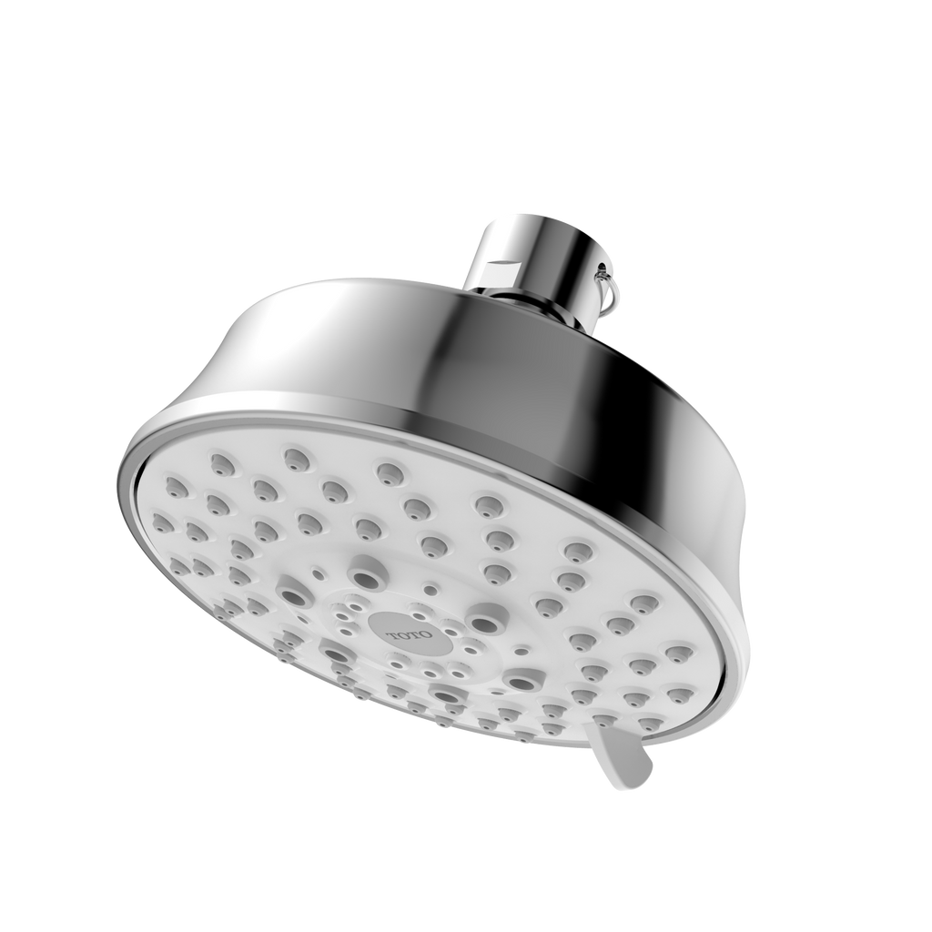 TOTO® L Series Classic Round Five Spray Modes 4 inch 1.75 GPM Showerhead, Polished Chrome - TBW03001U4#CP