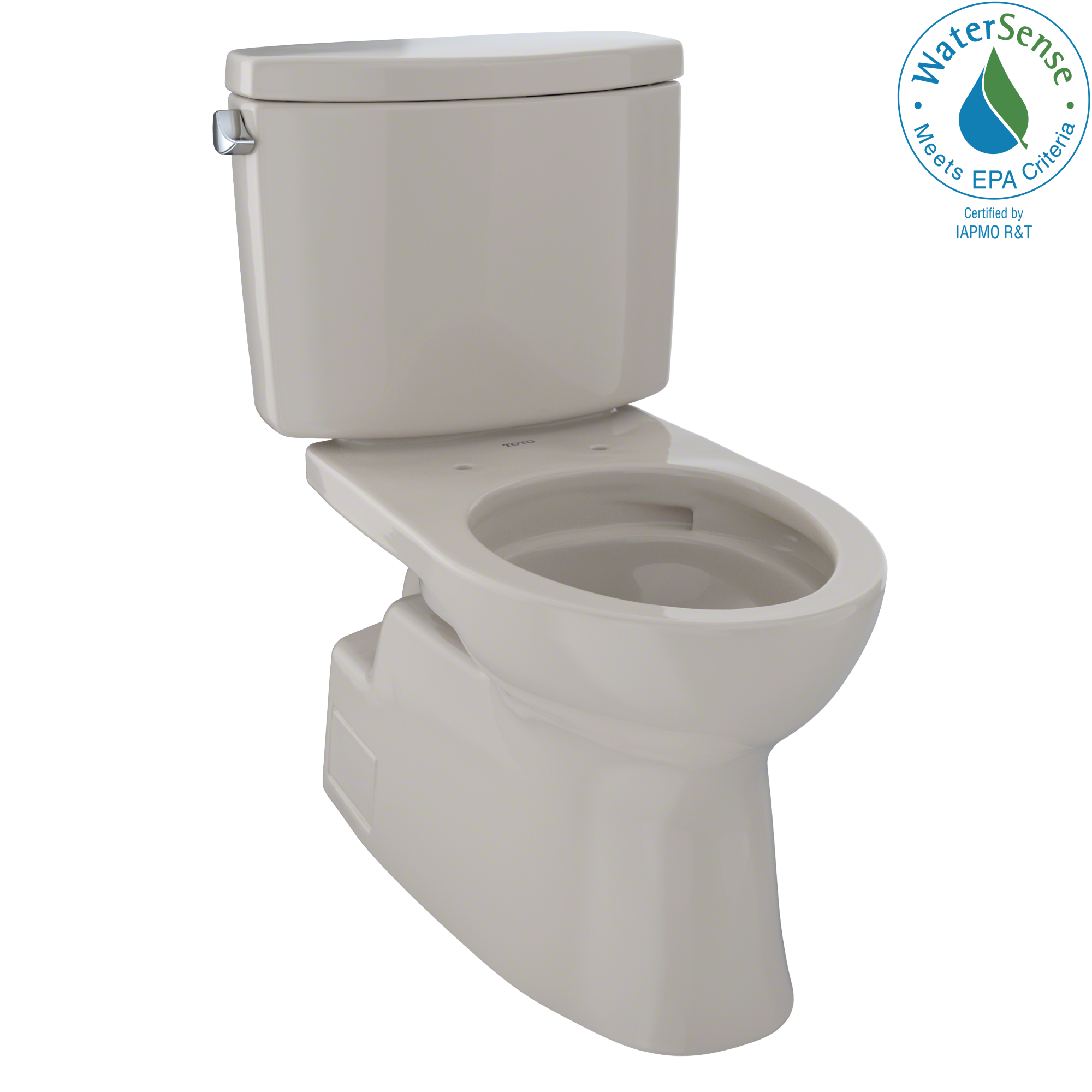 TOTO® Vespin® II Two-Piece Elongated 1.28 GPF Universal Height Skirted Design Toilet with CeFiONtect™, Bone - CST474CEFG#03