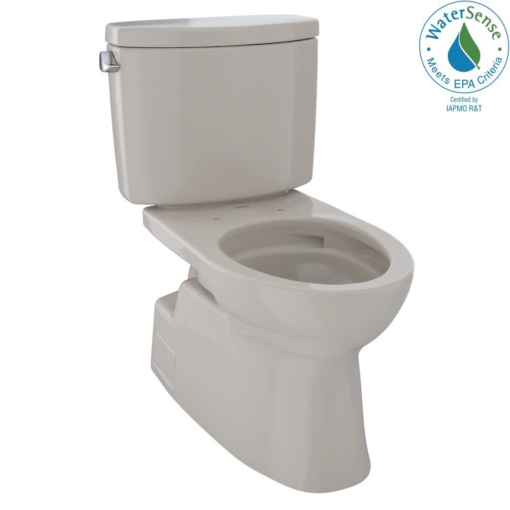 TOTO® Vespin® II Two-Piece Elongated 1.28 GPF Universal Height Skirted Design Toilet with CeFiONtect™, Bone - CST474CEFG#03