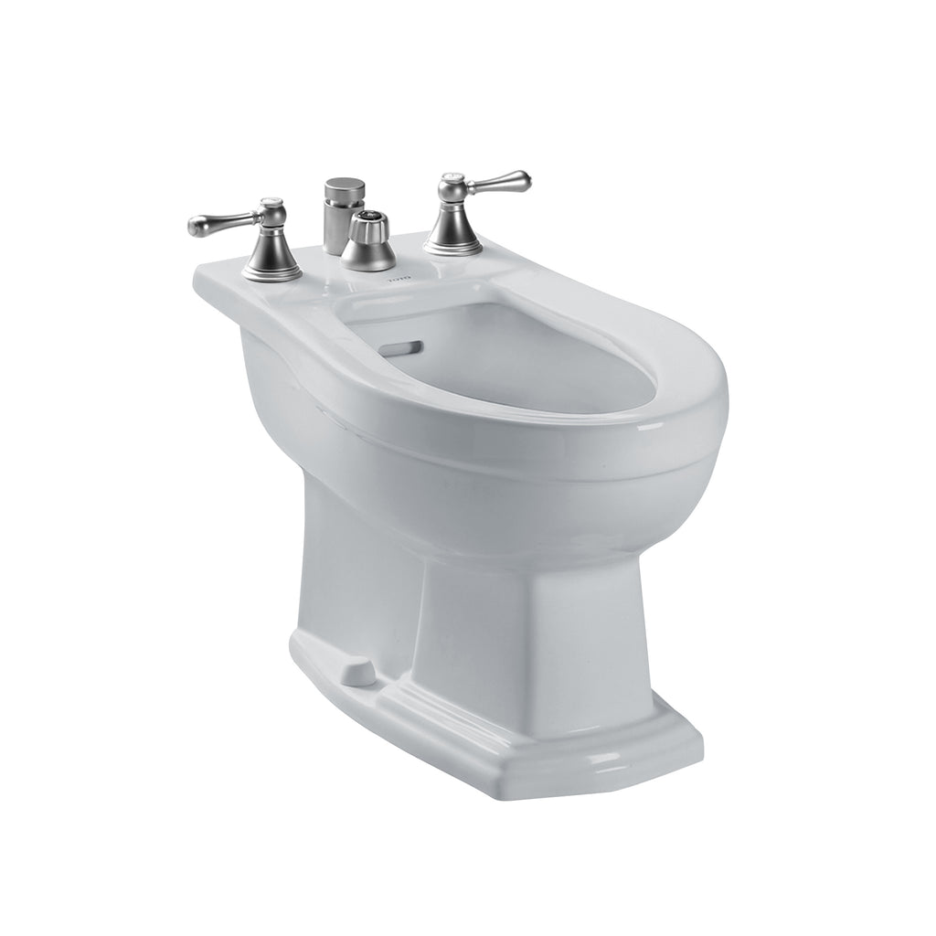 TOTO® Clayton® Deck Mount Vertical Spray Flushing Rim Bidet, Colonial White - BT784B#11