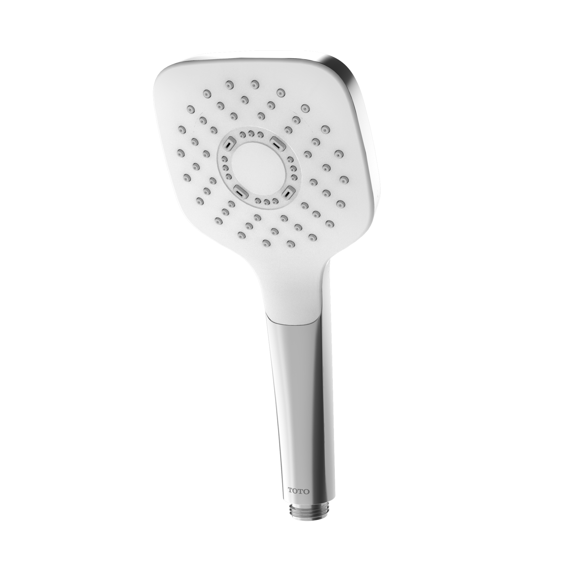 TOTO® G Series Square Single Spray 4 inch 1.75 GPM Handshower with COMFORT WAVE™ Technology, Polished Chrome - TBW02010U4#CP