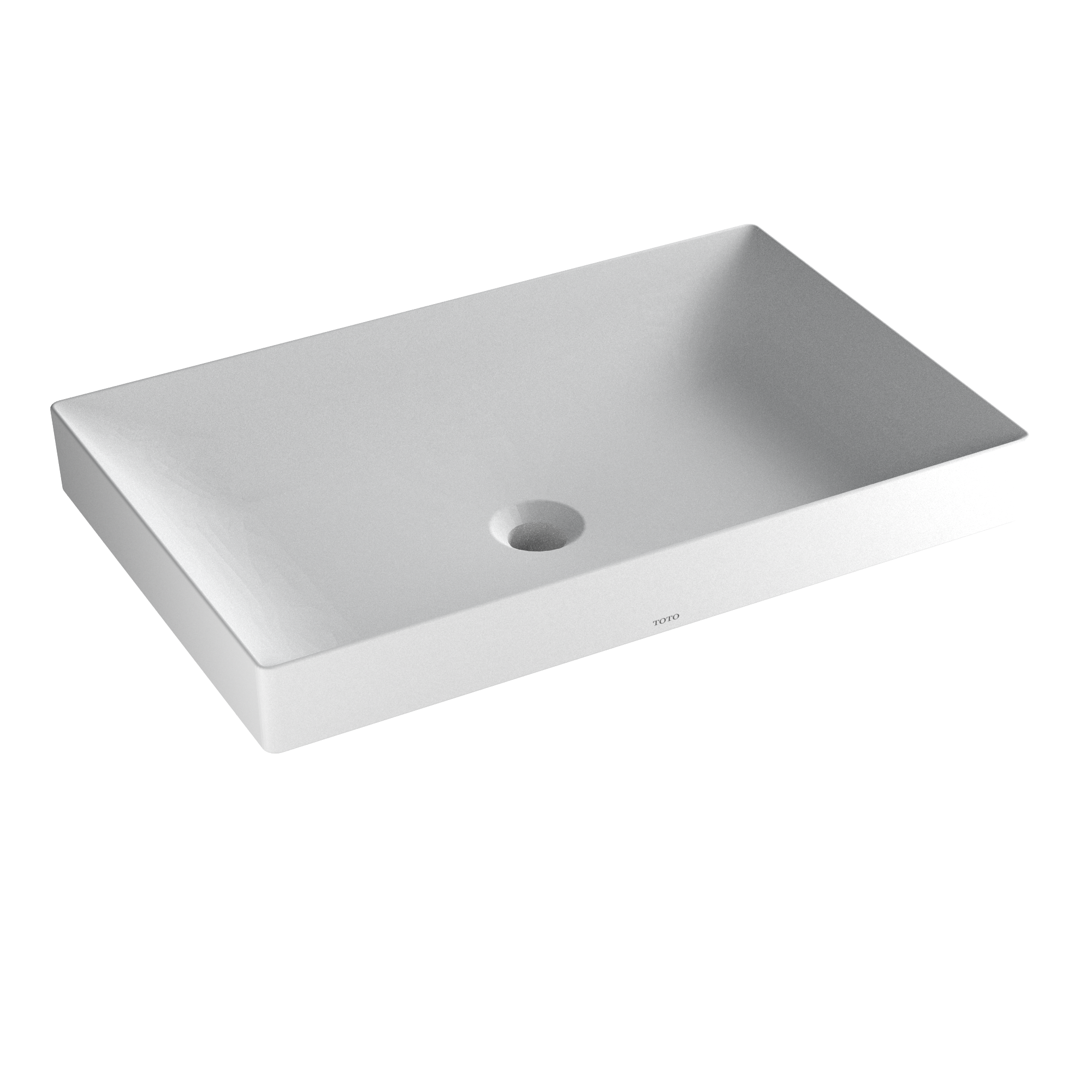 TOTO® Kiwami® Rectangular 23" Vessel Bathroom Sink with CEFIONTECT®, CLEAN MATTE - LT476MT#CMW