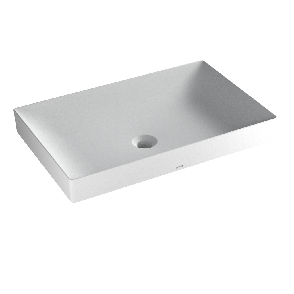 TOTO® Kiwami® Rectangular 23" Vessel Bathroom Sink with CEFIONTECT®, CLEAN MATTE - LT476MT#CMW