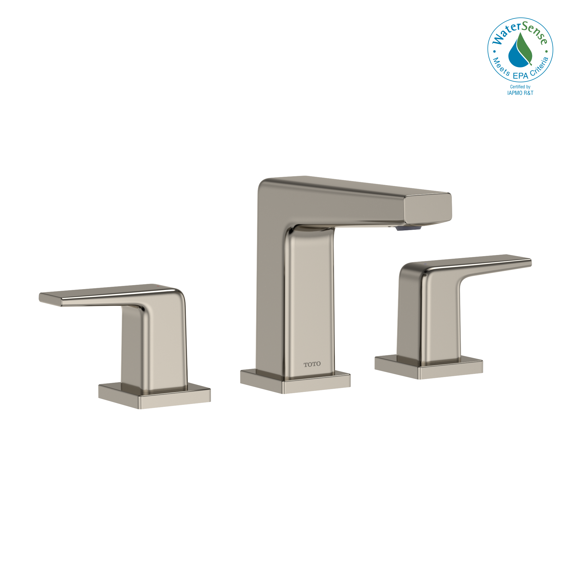 TOTO® GB 1.2 GPM Two Handle Widespread Bathroom Sink Faucet, Polished Nickel - TLG10201U#PN