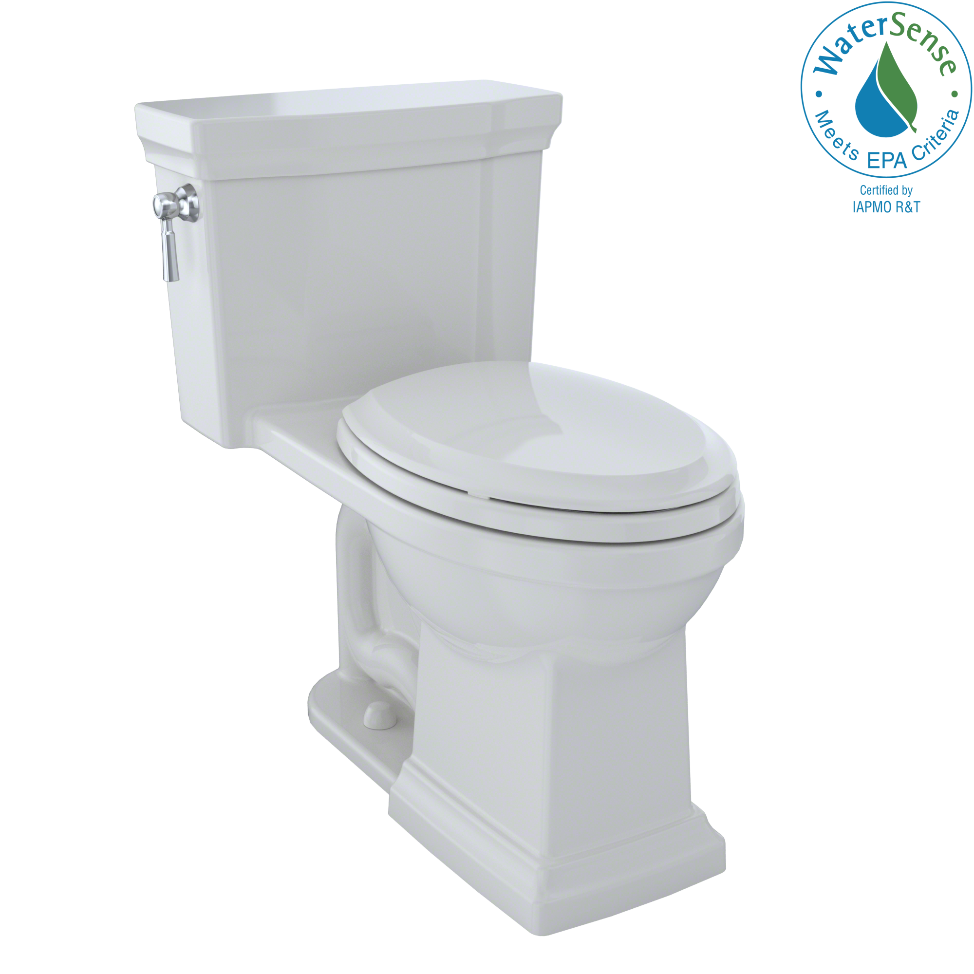 TOTO® Promenade® II One-Piece Elongated 1.28 GPF Universal Height Toilet with CeFiONtect™, Colonial White - MS814224CEFG#11