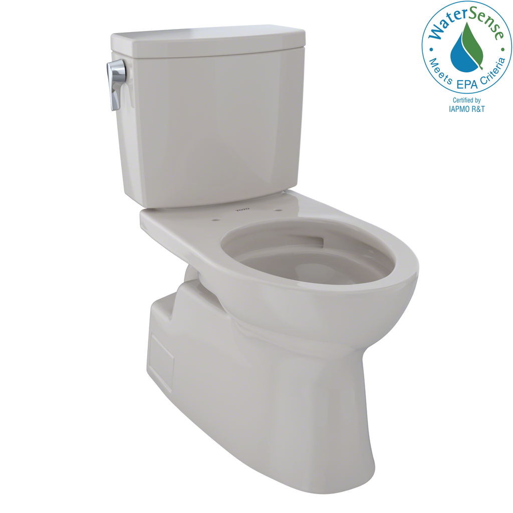 TOTO® Vespin® II 1G® Two-Piece Elongated 1.0 GPF Universal Height Skirted Design Toilet with CeFiONtect™, Sedona Beige - CST474CUFG#12