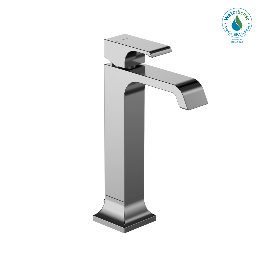 TOTO® GC 1.2 GPM Single Handle Vessel Bathroom Sink Faucet with COMFORT GLIDE Technology, Polished Chrome - TLG3305U#CP