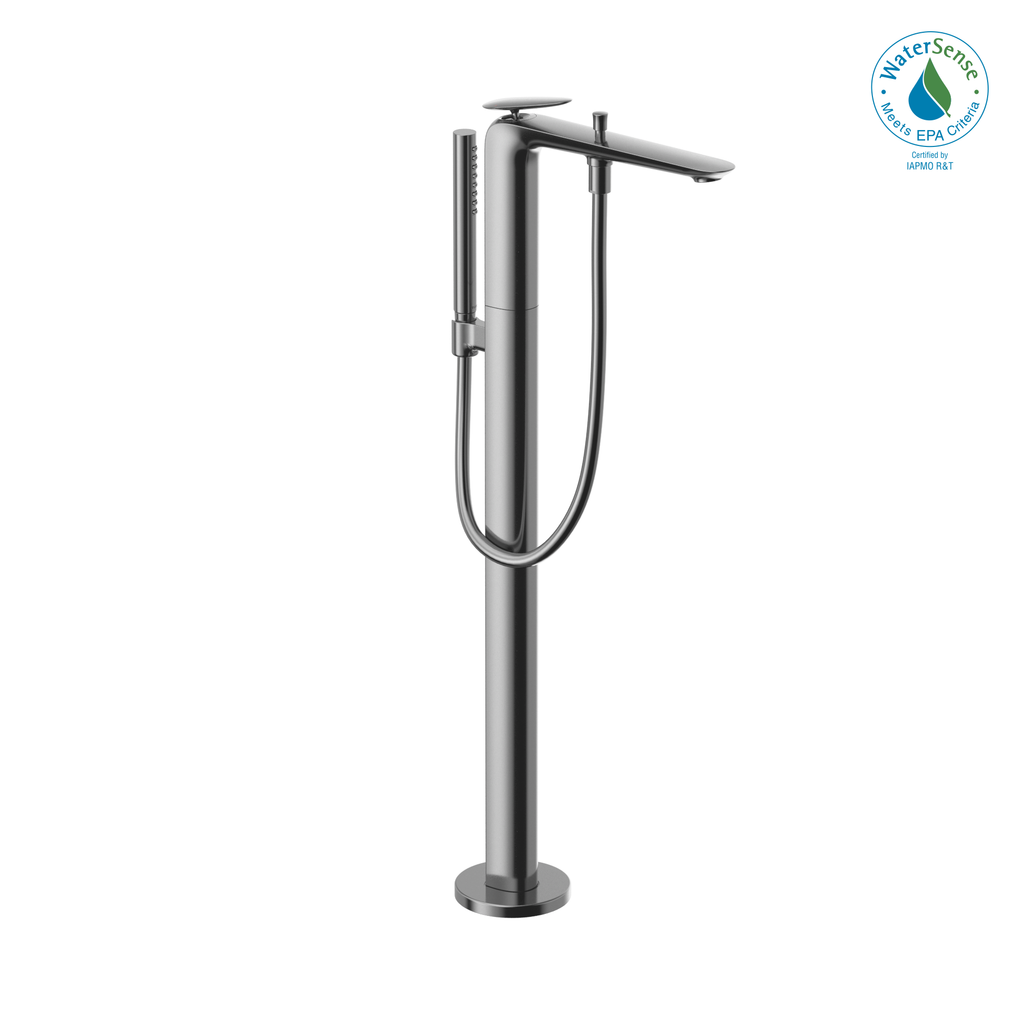 TOTO® ZA Single-Handle Free Standing Tub Filler with Handshower, Polished Chrome - TBP03301U#CP