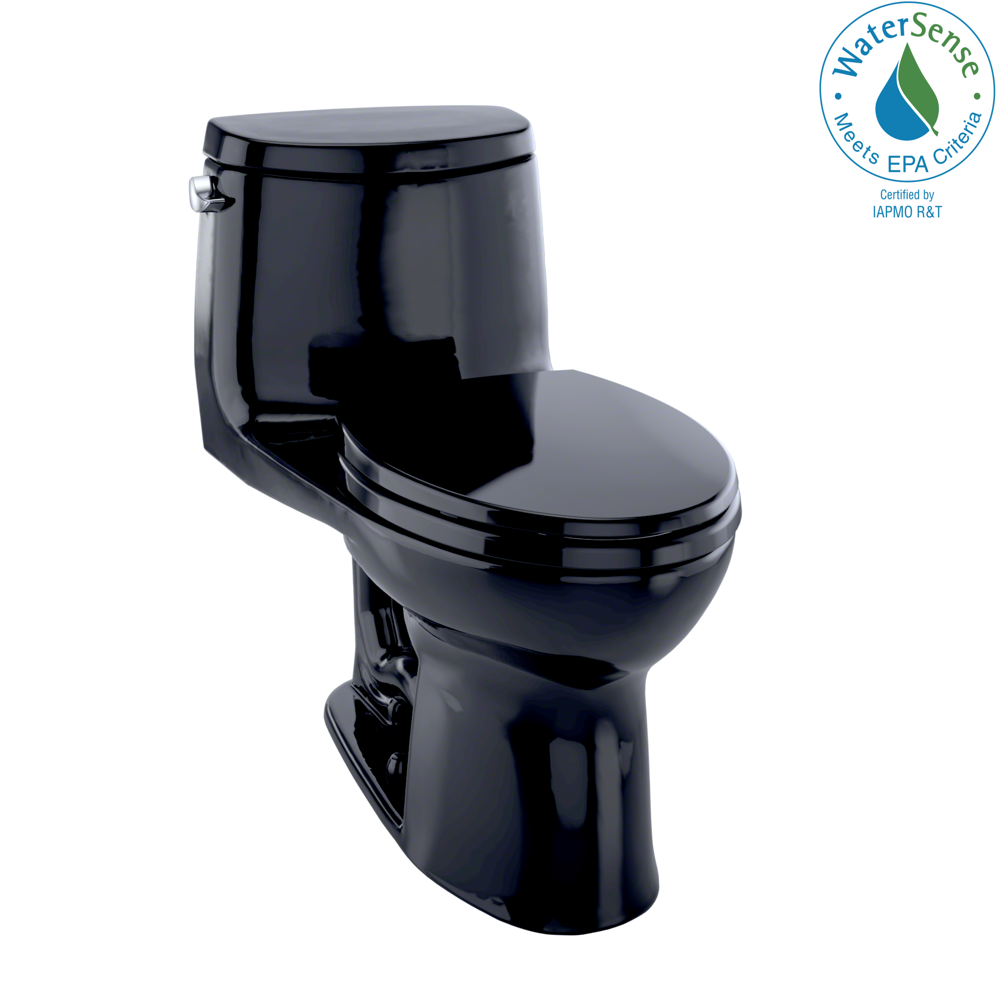 TOTO® UltraMax® II One-Piece Elongated 1.28 GPF Universal Height Toilet, Ebony Black - MS604114CEF#51