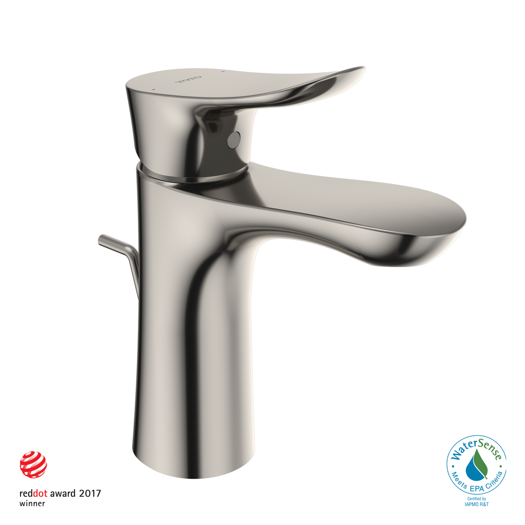 TOTO® GO 1.2 GPM Single Handle Bathroom Sink Faucet with COMFORT GLIDE™ Technology, Polished Nickel - TLG01301U#PN